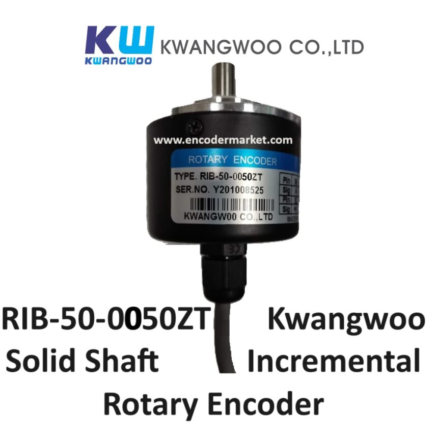 RIB-50-0050ZT Kwangwoo Solid Shaft Incremental Rotary Encoder - Encoder ...